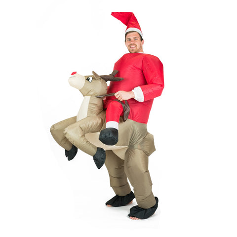 Bodysocks - Adults Inflatable Reindeer Costume