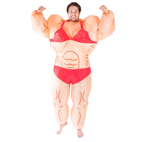 Bodysocks - Inflatable Lady Muscle Suit Costume