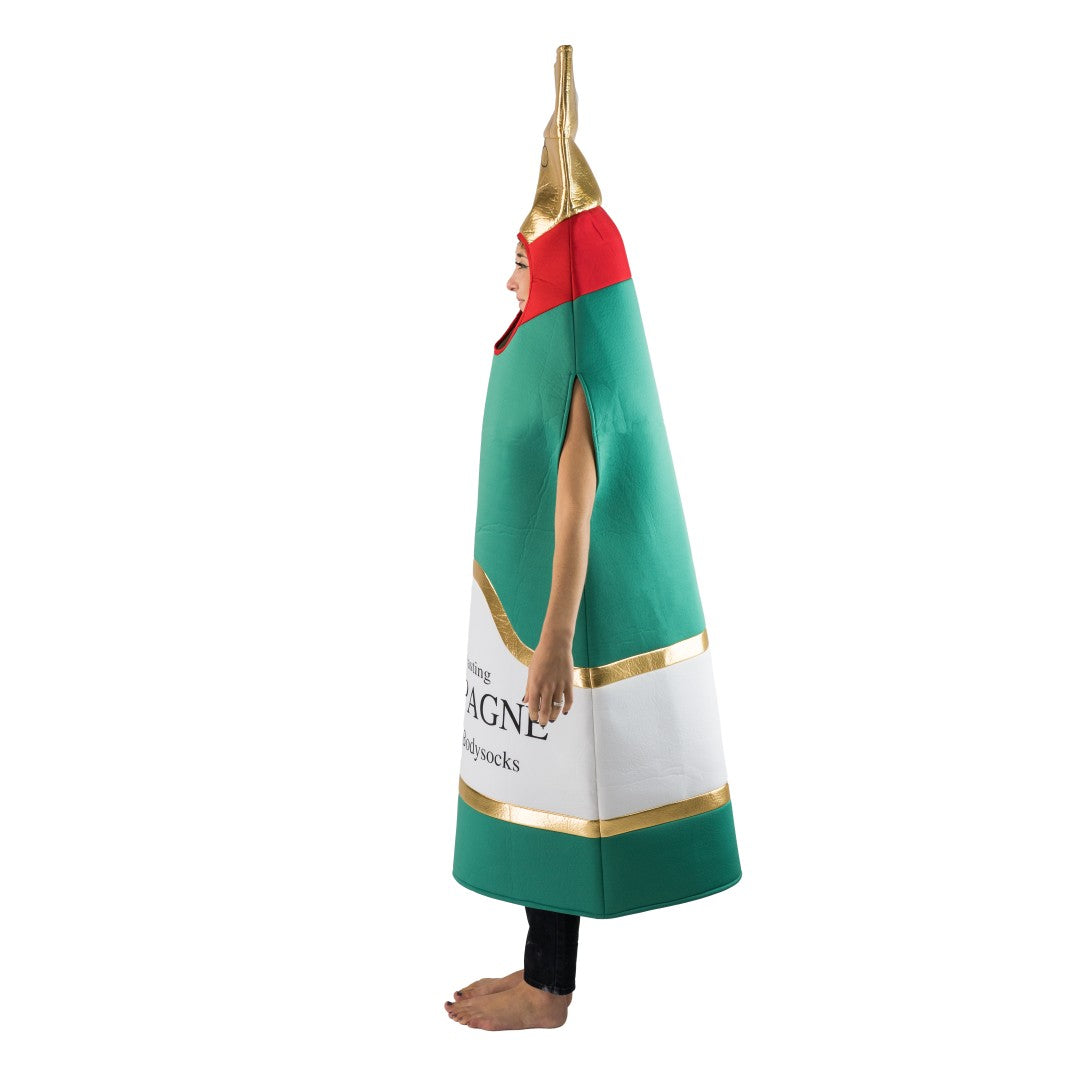 champagne fancy dress costume Bubbly Bae Costume, Sexy Champagne Bottle Costume-Yandy.com
