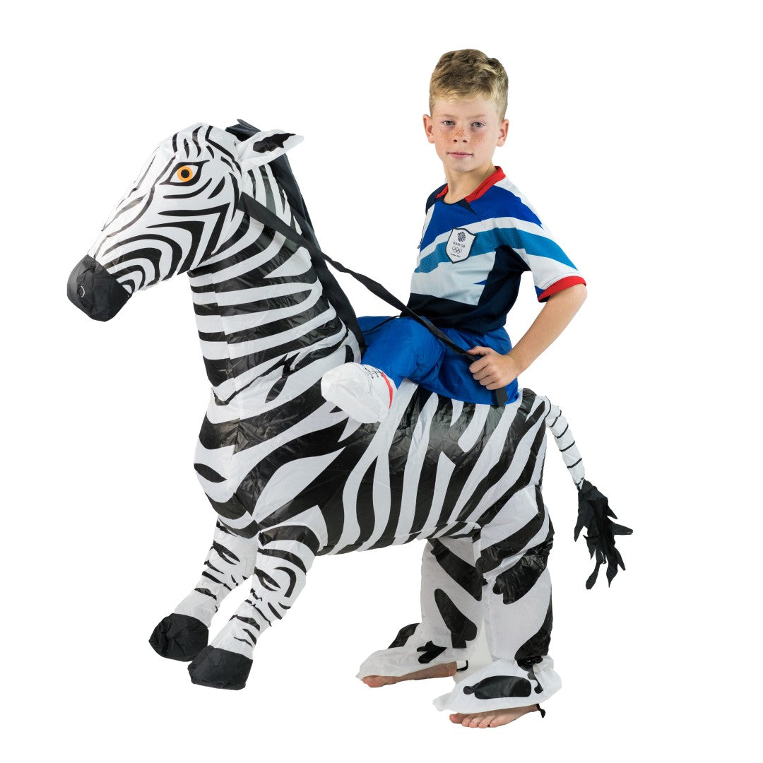 Bodysocks - Kids Inflatable Zebra Costume