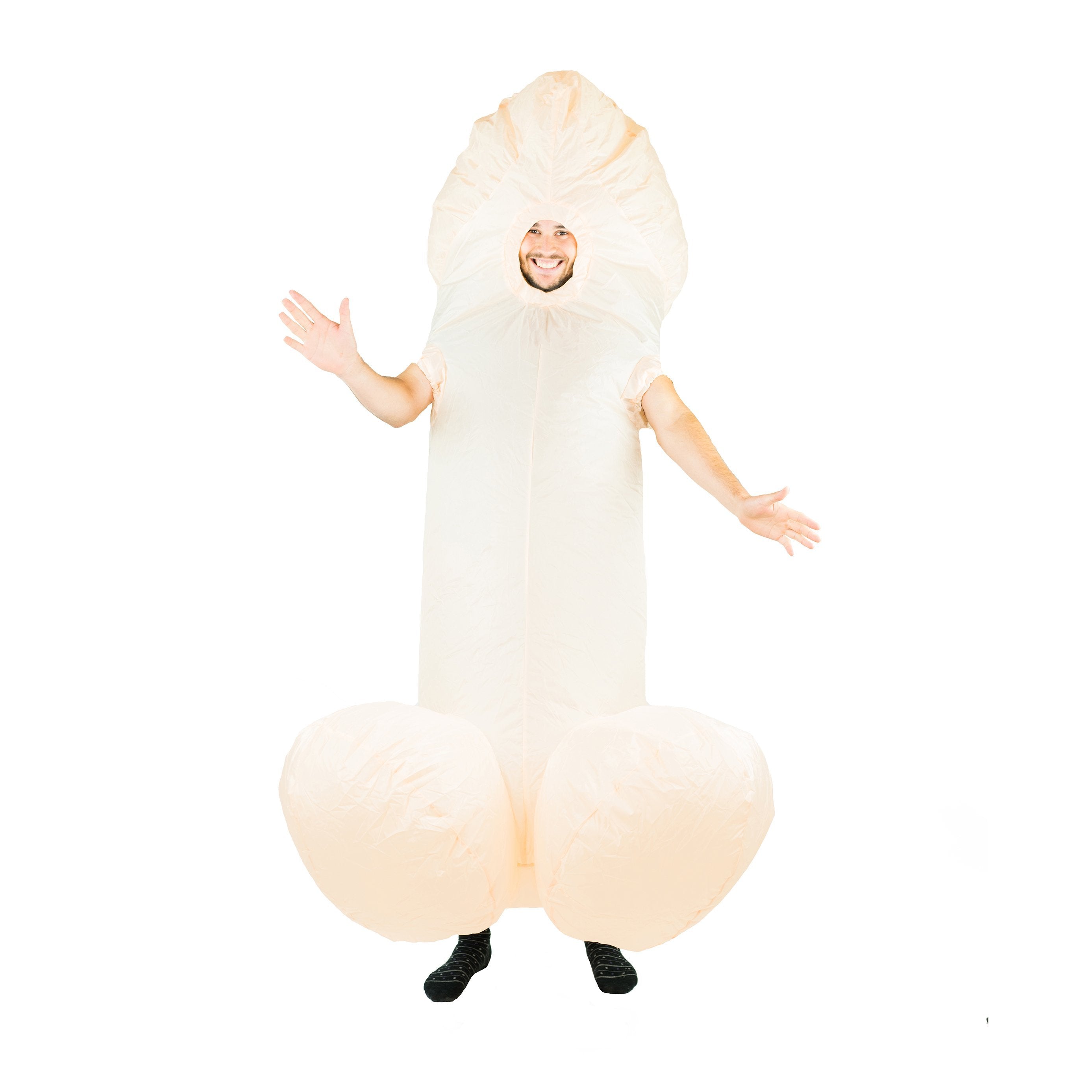 Bodysocks - White Inflatable Willy Costume